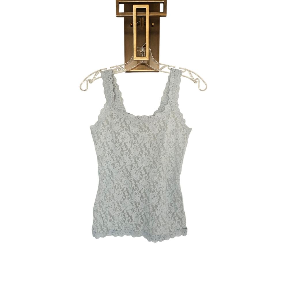 Hanky Panky Women's Light Blue Signature Lace® Classic Cami Size Medium - Picture 2 of 8
